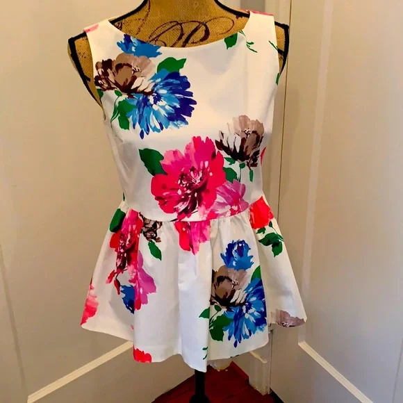 Kate Spade Floral Sleeveless Blouse - Picture 1 of 6
